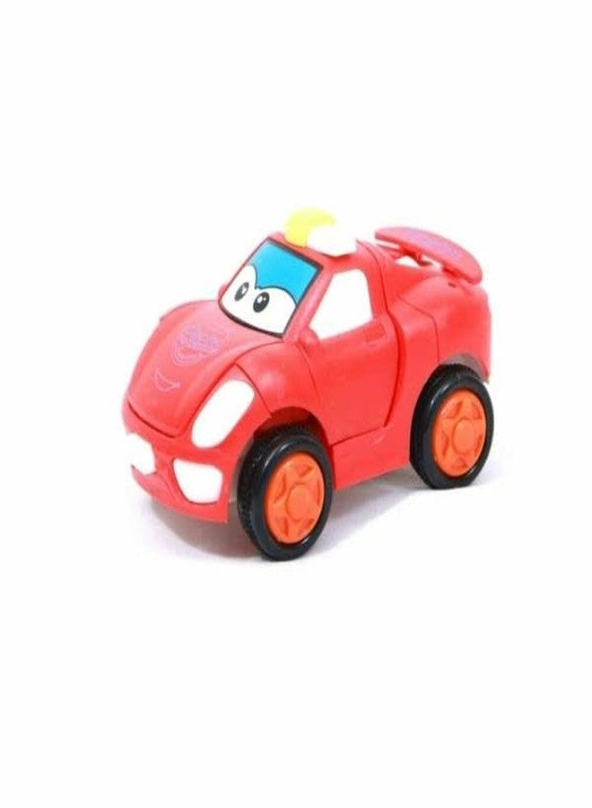 Manos Robot Car Push and Go for Kids, Push Button 360° Stunt Friction Cars,Mini Robot Toy Vehicle for Boys and Girls, Multicolor, - Image 1